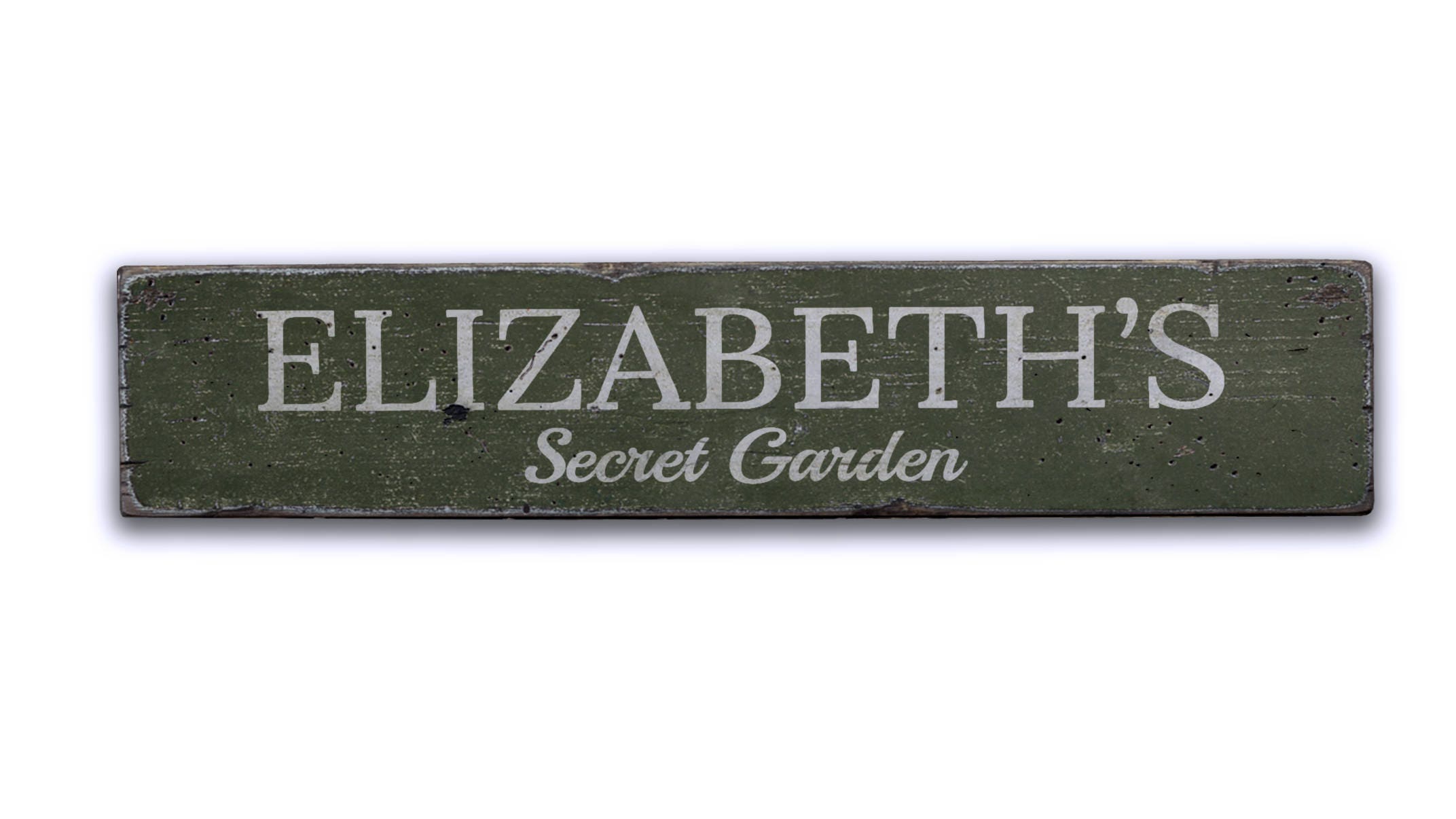 Secret Garden Sign, Wood Garden Decor, Gardener Name Sign, Custom Garden Gift, Secret Garden Decor, HandMade Vintage Wooden Sign 