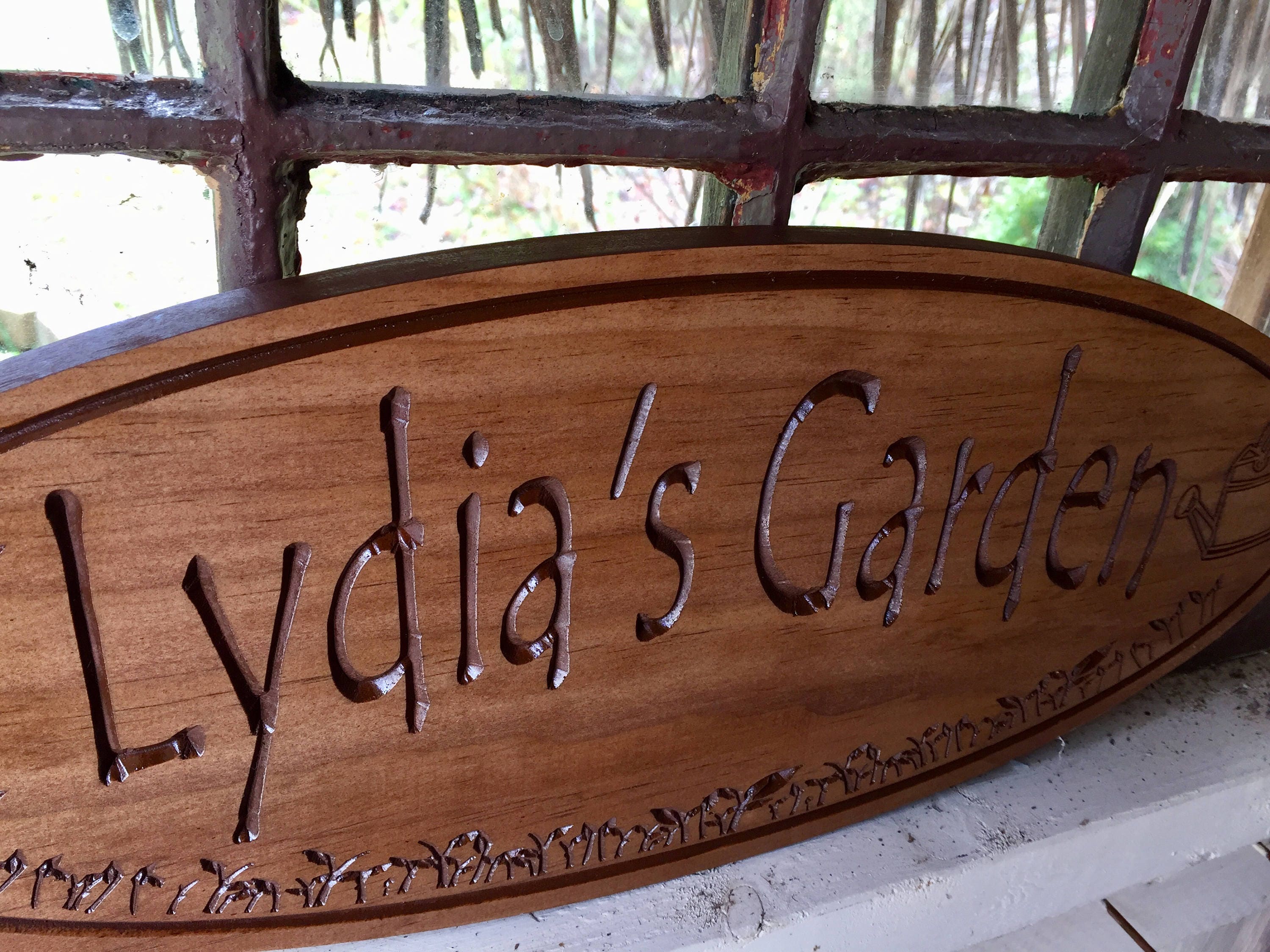 Custom Wood Sign for Garden, Personalizable gift, Welcome Sign, New Home gift, Greenhouse she shed Signs, Mothers Day Gift