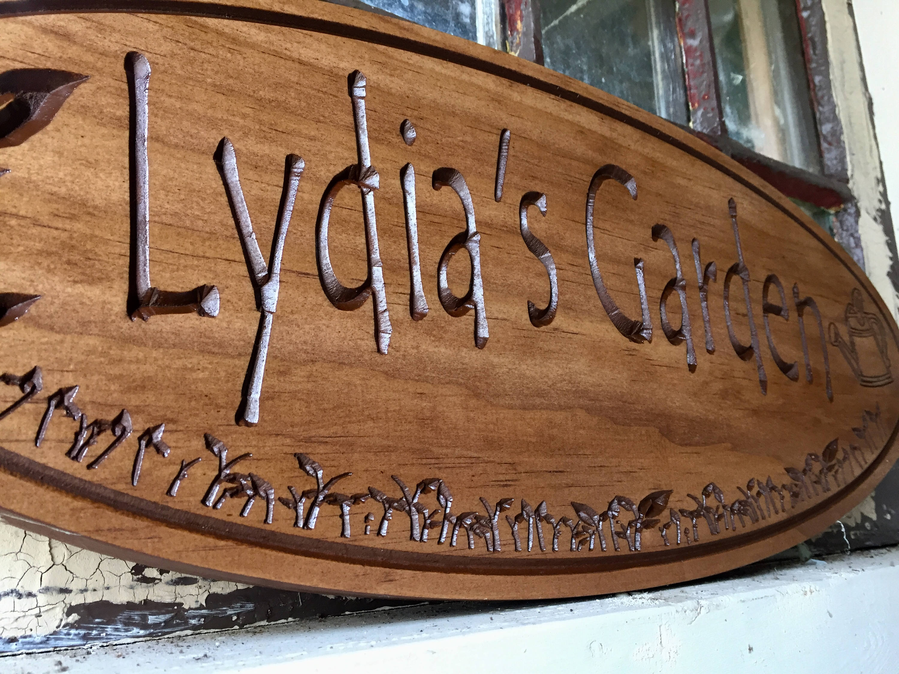 Custom Wood Sign for Garden, Personalizable gift, Welcome Sign, New Home gift, Greenhouse she shed Signs, Mothers Day Gift
