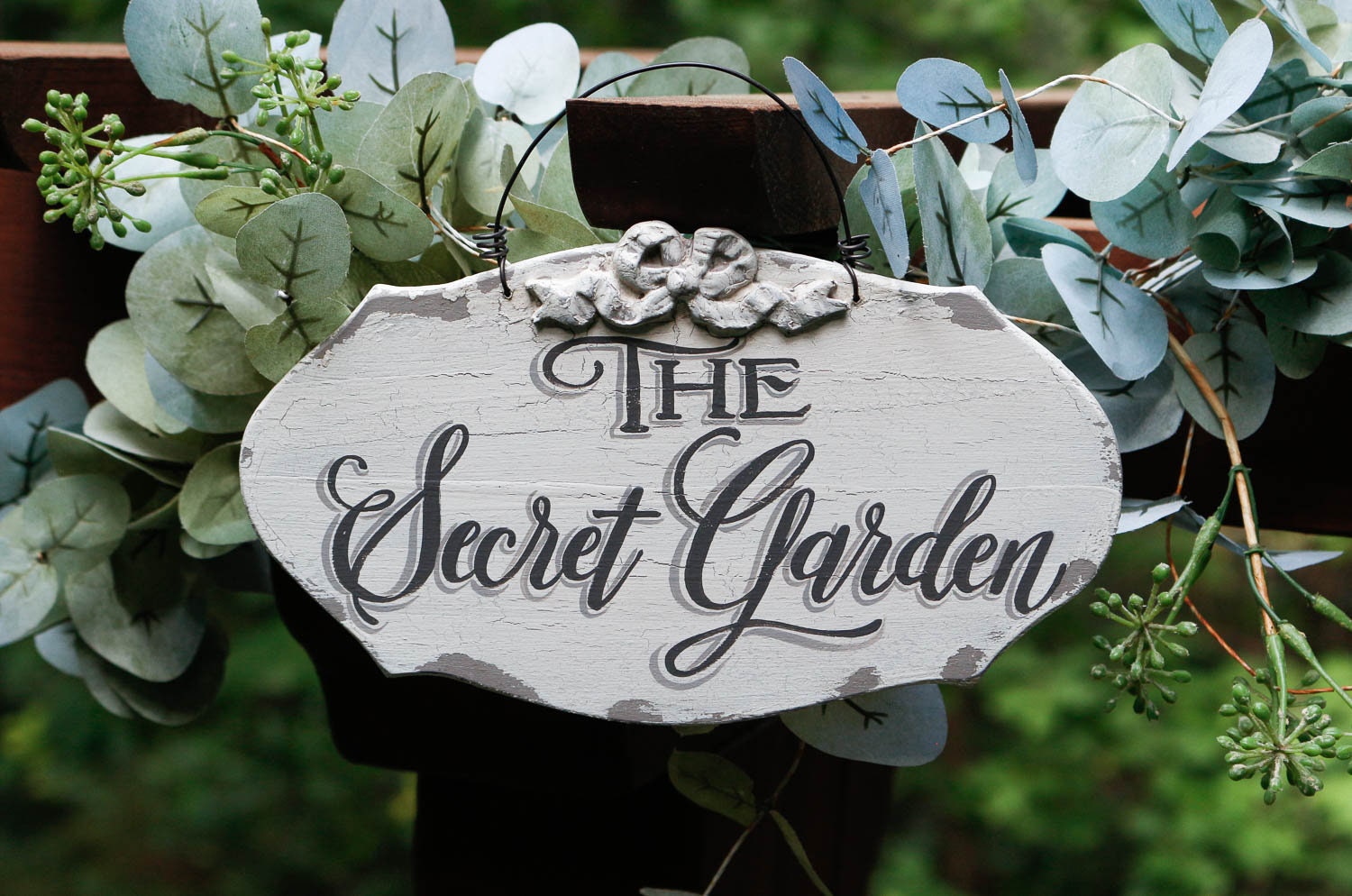 Secret Garden SIGN-Personalized Garden Sign-Rustic Garden Wood Sign-Custom Garden Sign-Vintage Garden Sign-Vintage Garden Decor