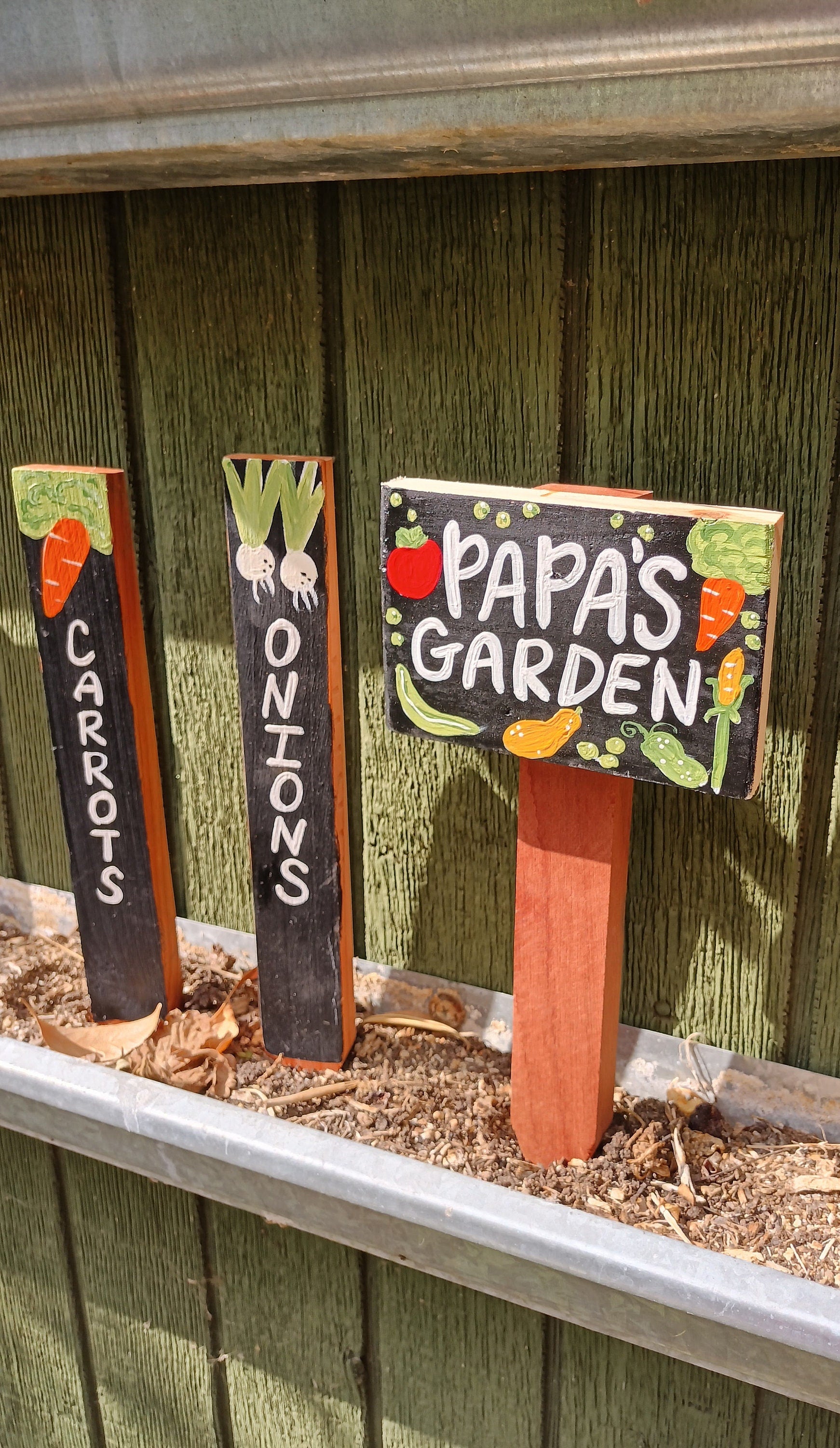 Personalized Vegetable Garden Sign, Custom Name Wood Garden Sign, Garden Gift