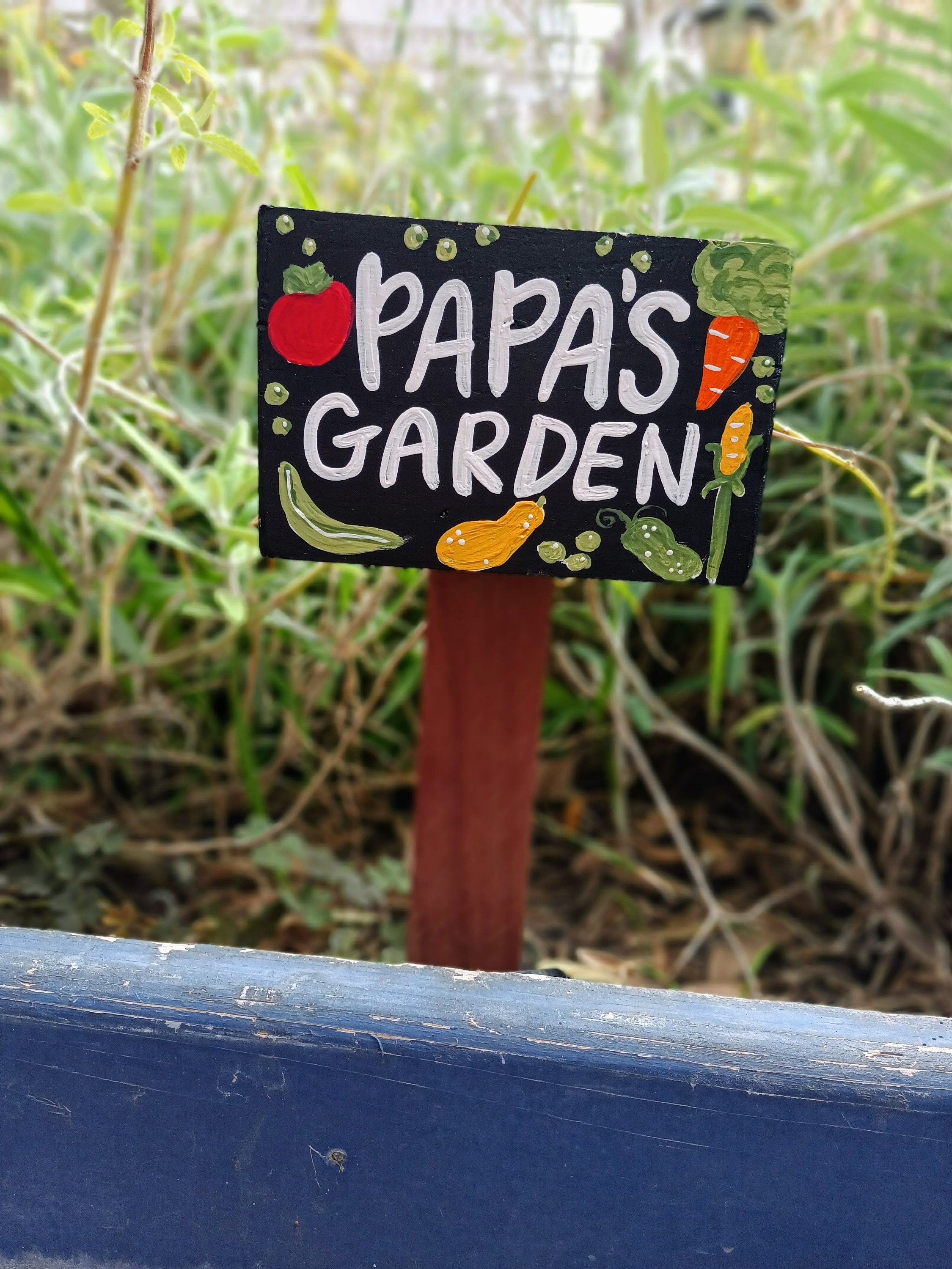 Personalized Vegetable Garden Sign, Custom Name Wood Garden Sign, Garden Gift