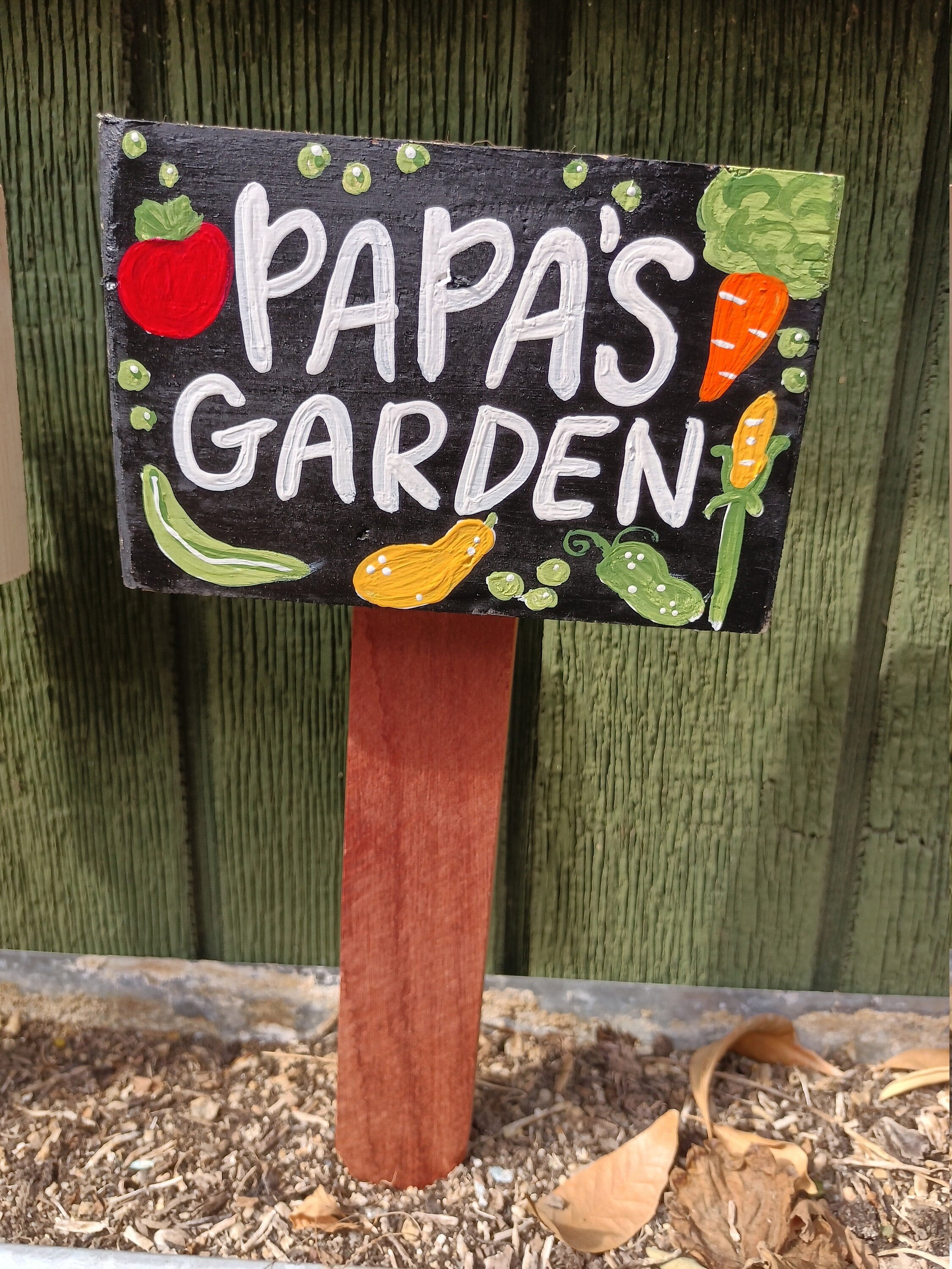 Personalized Vegetable Garden Sign, Custom Name Wood Garden Sign, Garden Gift