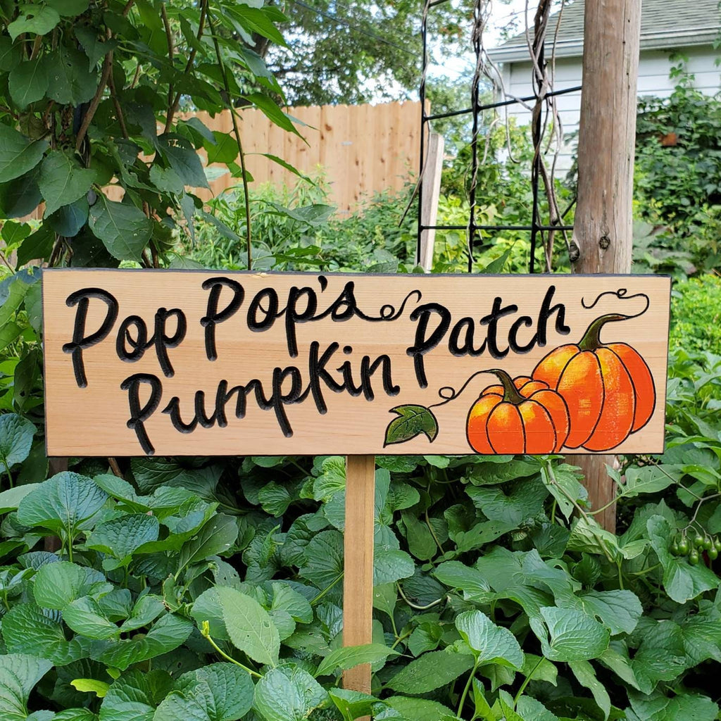 Sunflower Garden Sign Custom carved Garden Signs Personalized Garden Signs Carved wood Signs