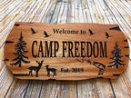 Custom Wooden Signs, Large Outdoor Sign, Rot Resistant Wood, Nature Inspired Cabin and Camp Sign, Rustic design, Wildlife Lodge Plaque