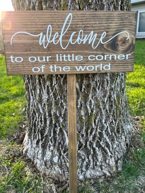 Wood Yard Stake | Your Words Here | Personalized Garden Stake | Flower Pot Sign | Gardener Gift Mom and Dad | Garden Decor