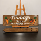 Custom Garden Sign with Stake included, Personalized Garden Marker, Vegetable Stake Sign, Yard and Patio Decor, Father's Day Gift