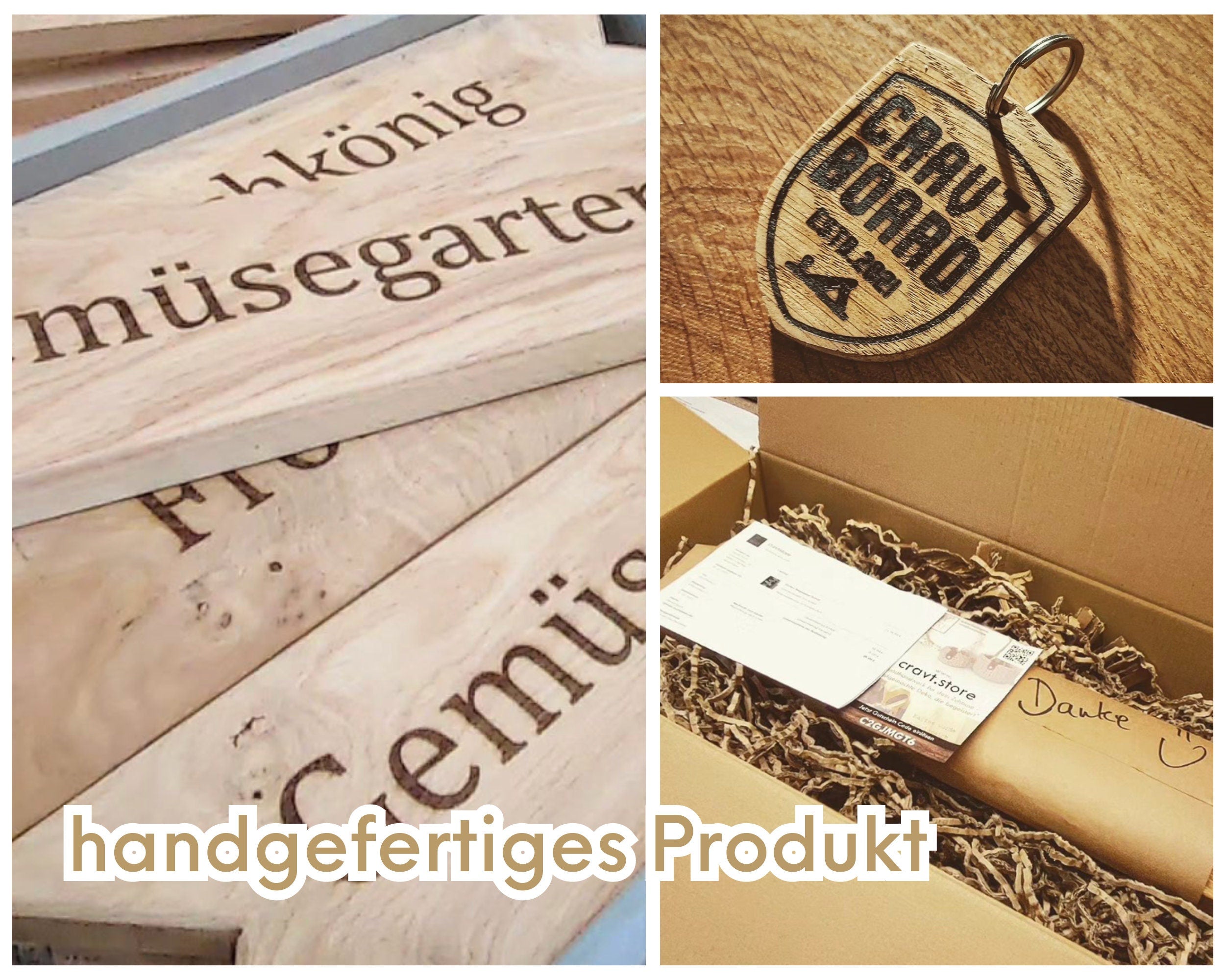 Rustic signpost made of oak garden sign, signpost sign garden, living, wedding and garden decoration wood for house and garden, oak wooden sign