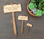 Gift For Plant Lover | Custom Sign For House Plant | Small Garden Signs
