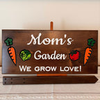 Custom Garden Sign with Stake included, Personalized Garden Marker, Vegetable Stake Sign, Yard and Patio Decor, Father's Day Gift