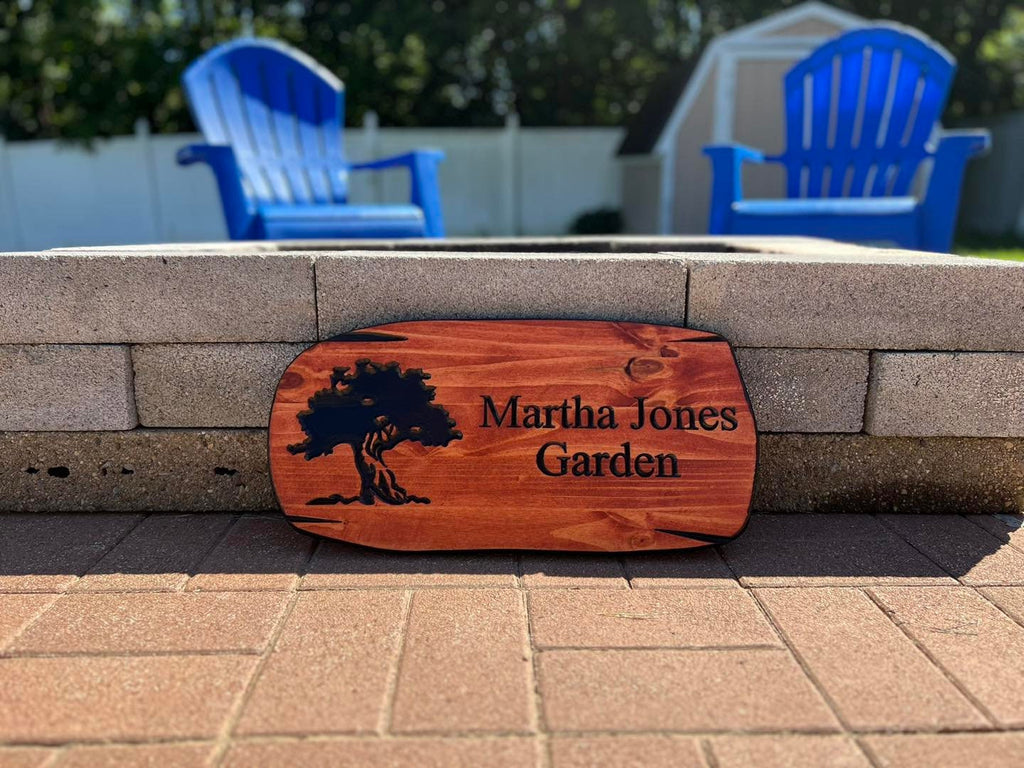 Outdoor Signs, Wooden Carved Cabin Sign, Garden Sign, Custom Wood Sign, Custom Camp Sign, Mountain Home, Personalized Rustic Home Sign