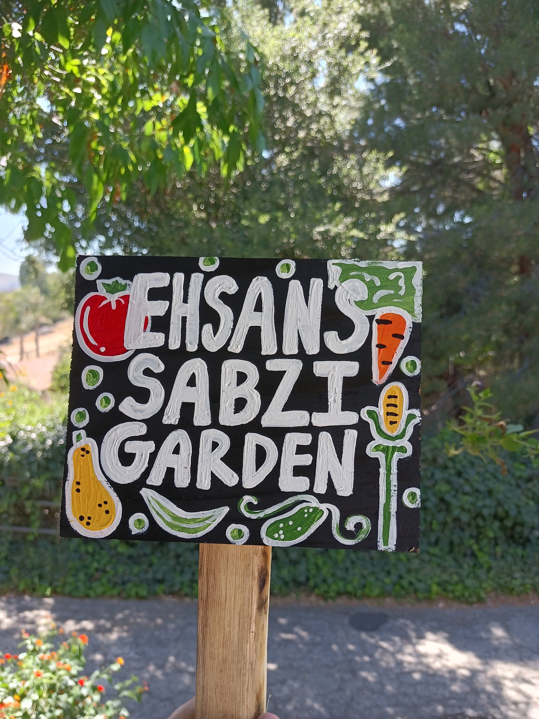 Personalized Vegetable Garden Sign, Custom Name Wood Garden Sign, Garden Gift