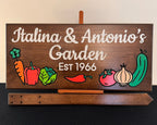Custom Garden Sign with Stake included, Personalized Garden Marker, Vegetable Stake Sign, Yard and Patio Decor, Father's Day Gift