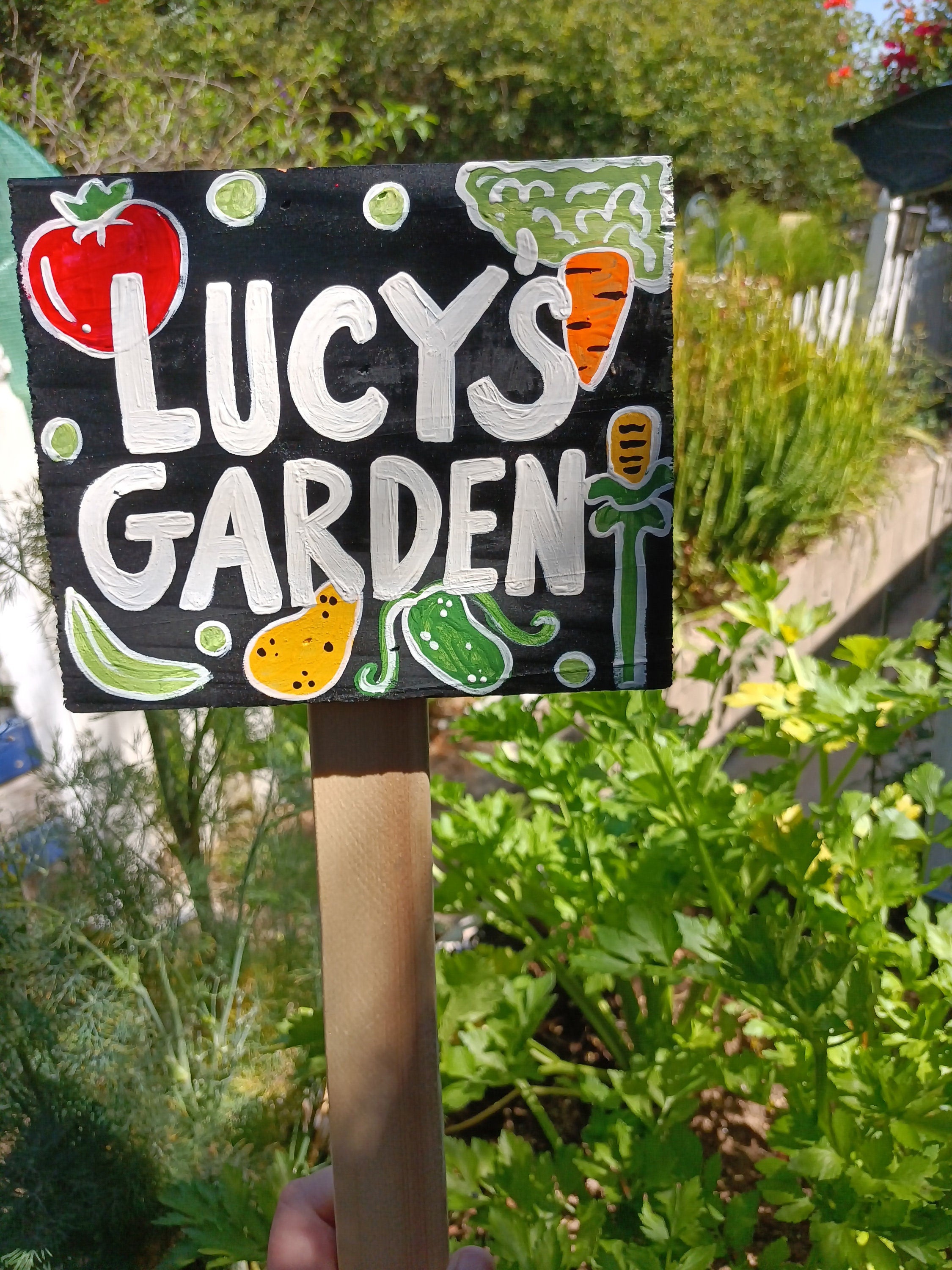 Personalized Vegetable Garden Sign, Custom Name Wood Garden Sign, Garden Gift