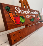 Custom Garden Sign with Stake included, Personalized Garden Marker, Vegetable Stake Sign, Yard and Patio Decor, Father's Day Gift
