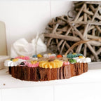 Personalised Garden Engraved Hanging Wooden Log Sign with Floral Ladybug and Bumblee Bee Decor 12-13cm