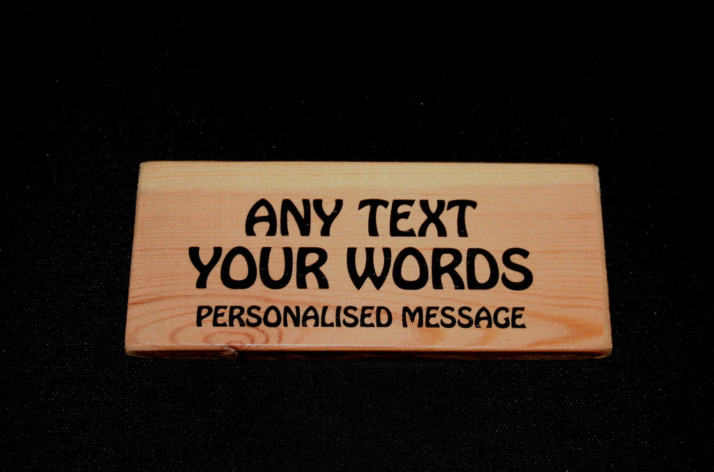 Handmade Personalised Sign Wooden Custom Message Bithday Dad Daddy Grandad Taid Name Words Outdoor Garden Shed Rescue Upcycle 8438549477700