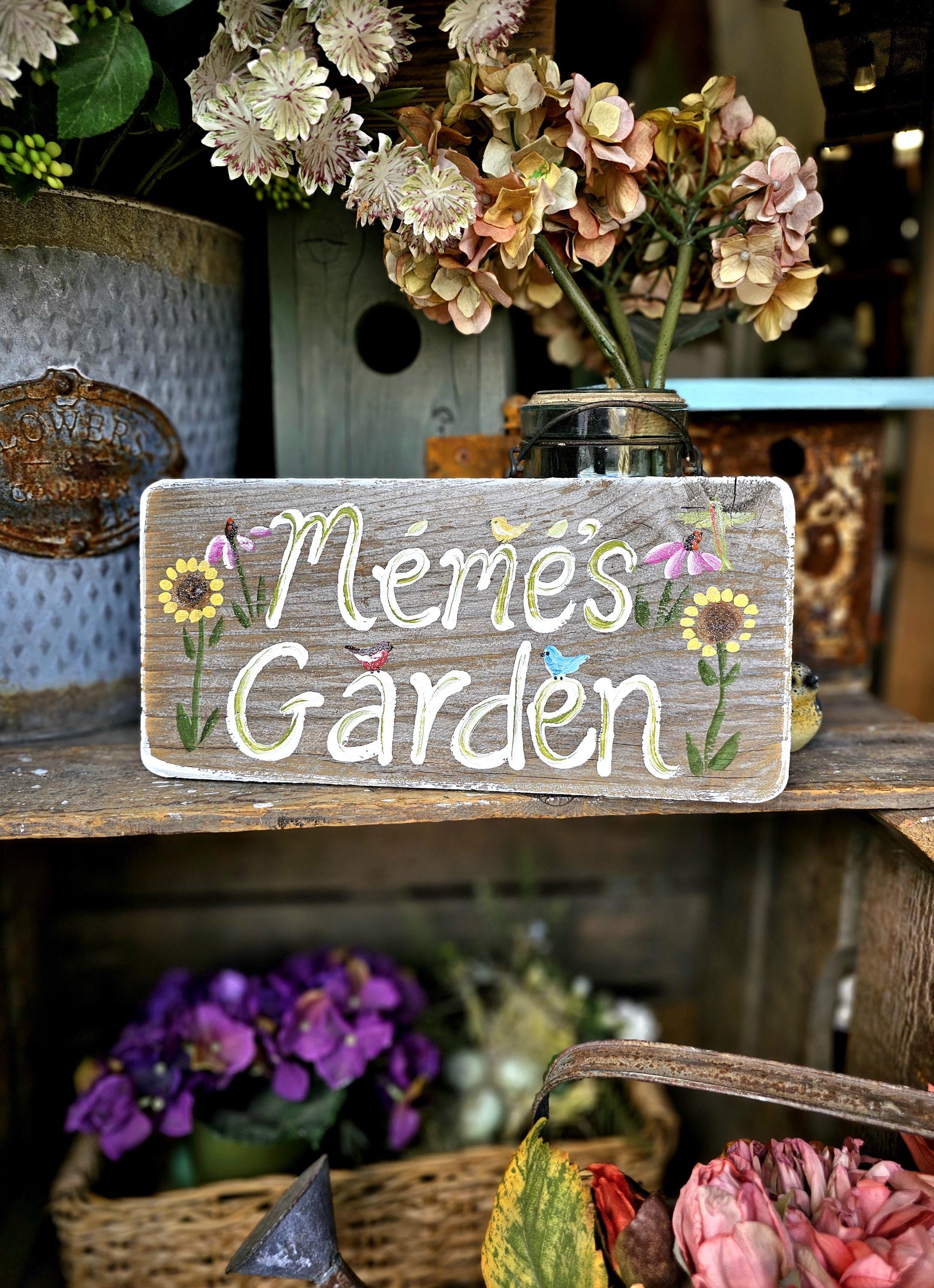 custom wood sign,garden sign personalized,wooden wall art,gardening gift for mom,outdoor sign,garden sign,birthday gift,personalized sign