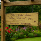 Forever in Our Hearts: Outdoor Memorial Sign for Mum