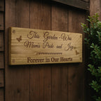 Forever in Our Hearts: Outdoor Memorial Sign for Mum