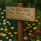 Forever in Our Hearts: Outdoor Memorial Sign for Mum