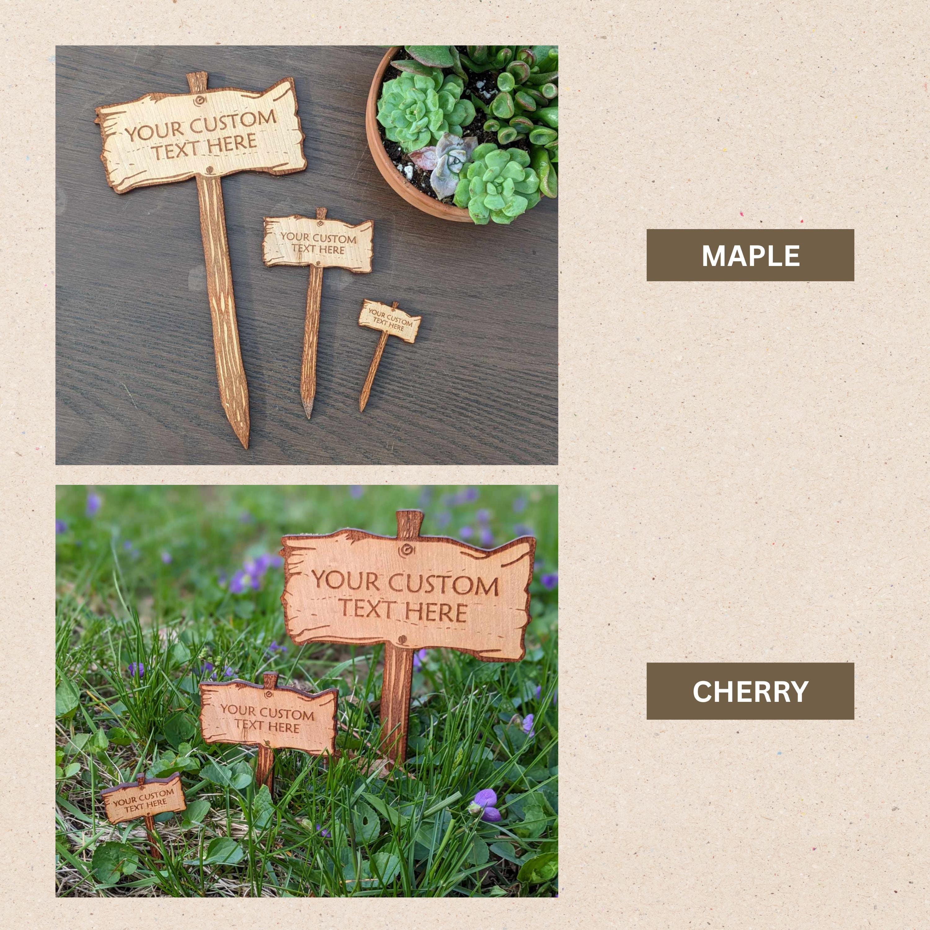 Gift For Plant Lover | Custom Sign For House Plant | Small Garden Signs