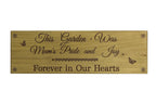 Forever in Our Hearts: Outdoor Memorial Sign for Mum
