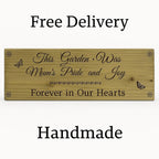 Forever in Our Hearts: Outdoor Memorial Sign for Mum