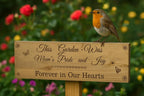Forever in Our Hearts: Outdoor Memorial Sign for Mum