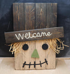 Handmade Reclaimed Wood Scarecrow Décor