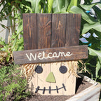 Handmade Reclaimed Wood Scarecrow Décor