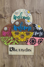 Floral Welcome Sign – Ideal Gift for Home Entry