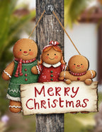 Gingerbread House Christmas Door Sign