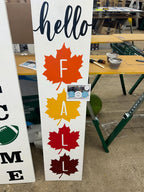 Custom Hand-Painted Wood Porch Sign