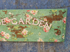 Chippy Green Milk Painted Cottage Garden Sign