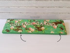 Chippy Green Milk Painted Cottage Garden Sign