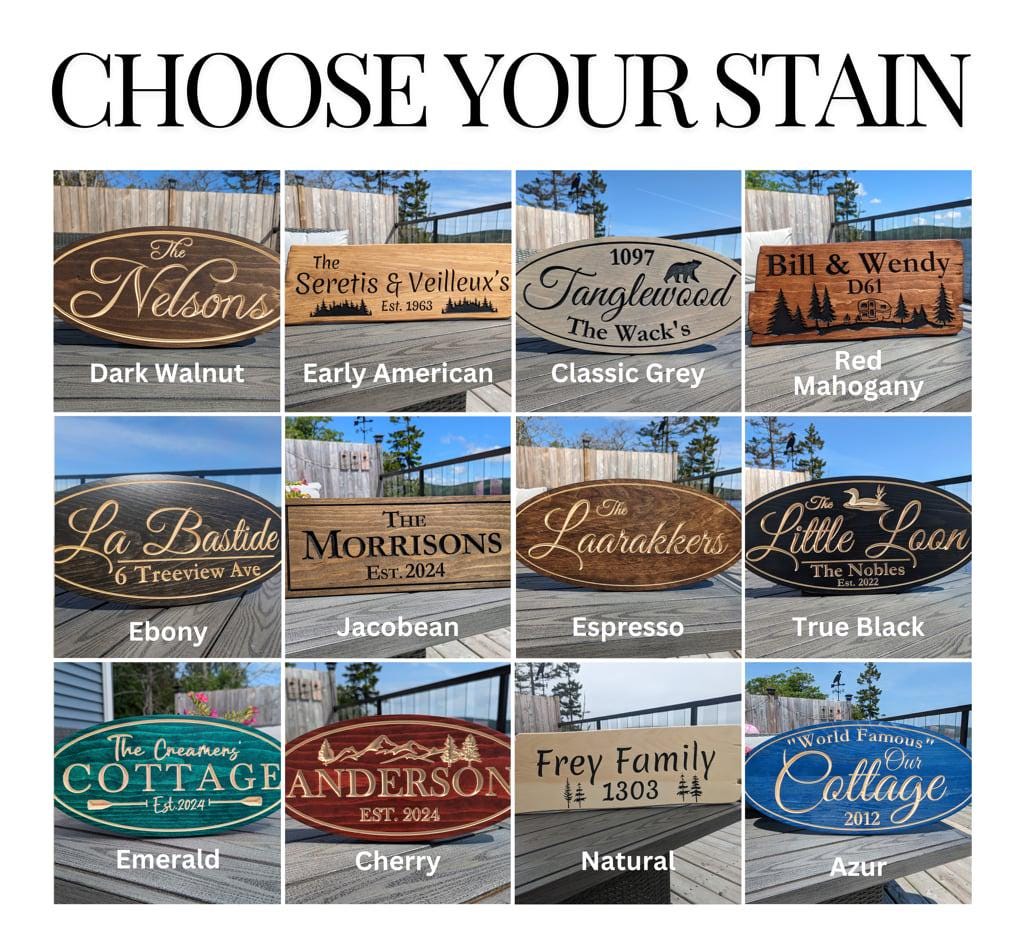 Personalized rustic carved outdoor sign, perfect for Home, Ranch, Cabin, Cottage, Street, Garden, Patio or Summer Camps