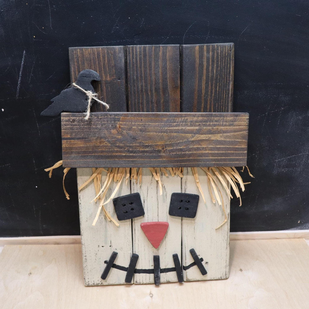 Handmade Reclaimed Wood Scarecrow Décor