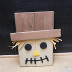 Handmade Reclaimed Wood Scarecrow Décor