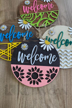 Floral Welcome Sign – Ideal Gift for Home Entry