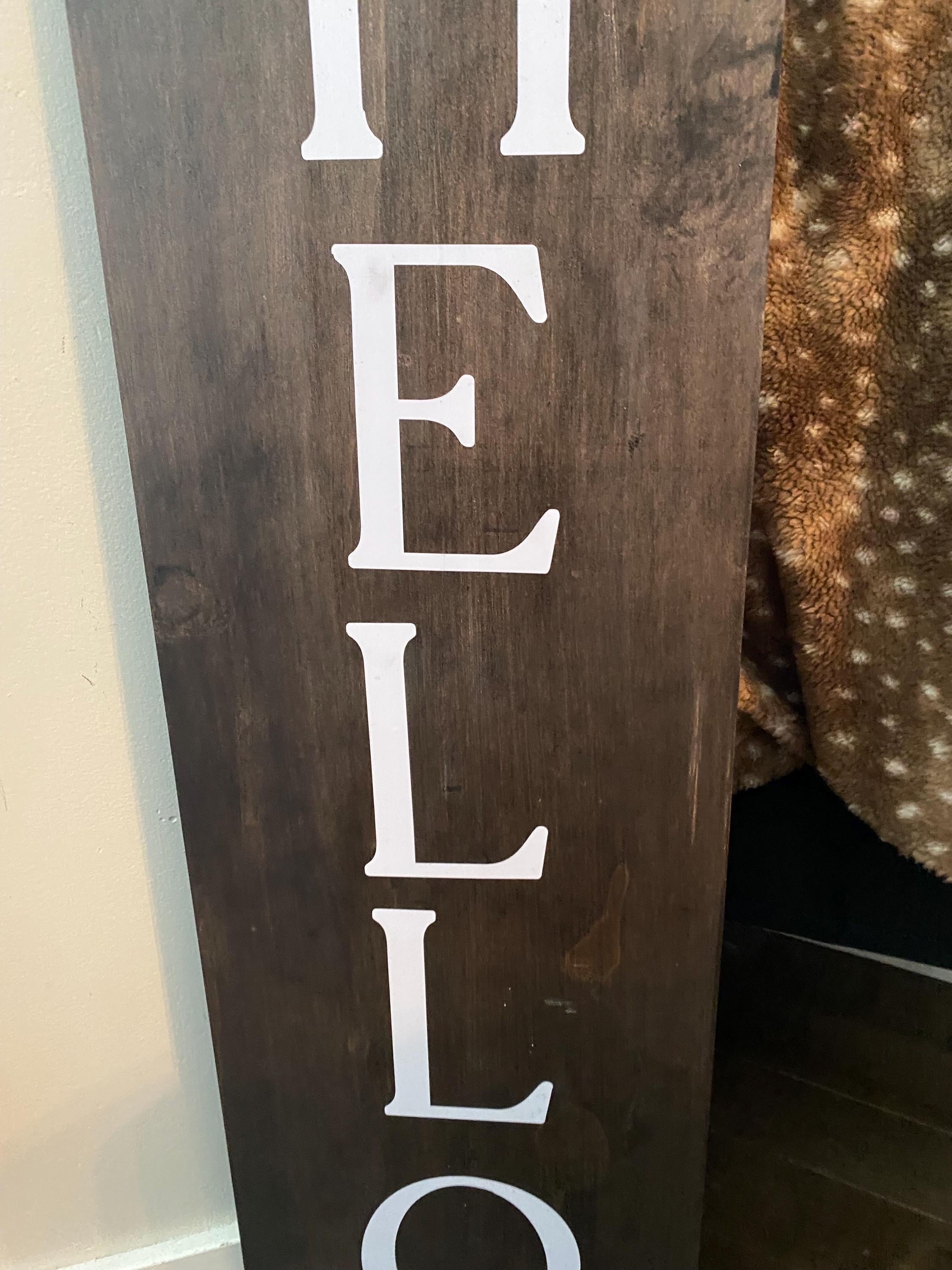 Rustic Welcome Porch Sign & Door Hanger