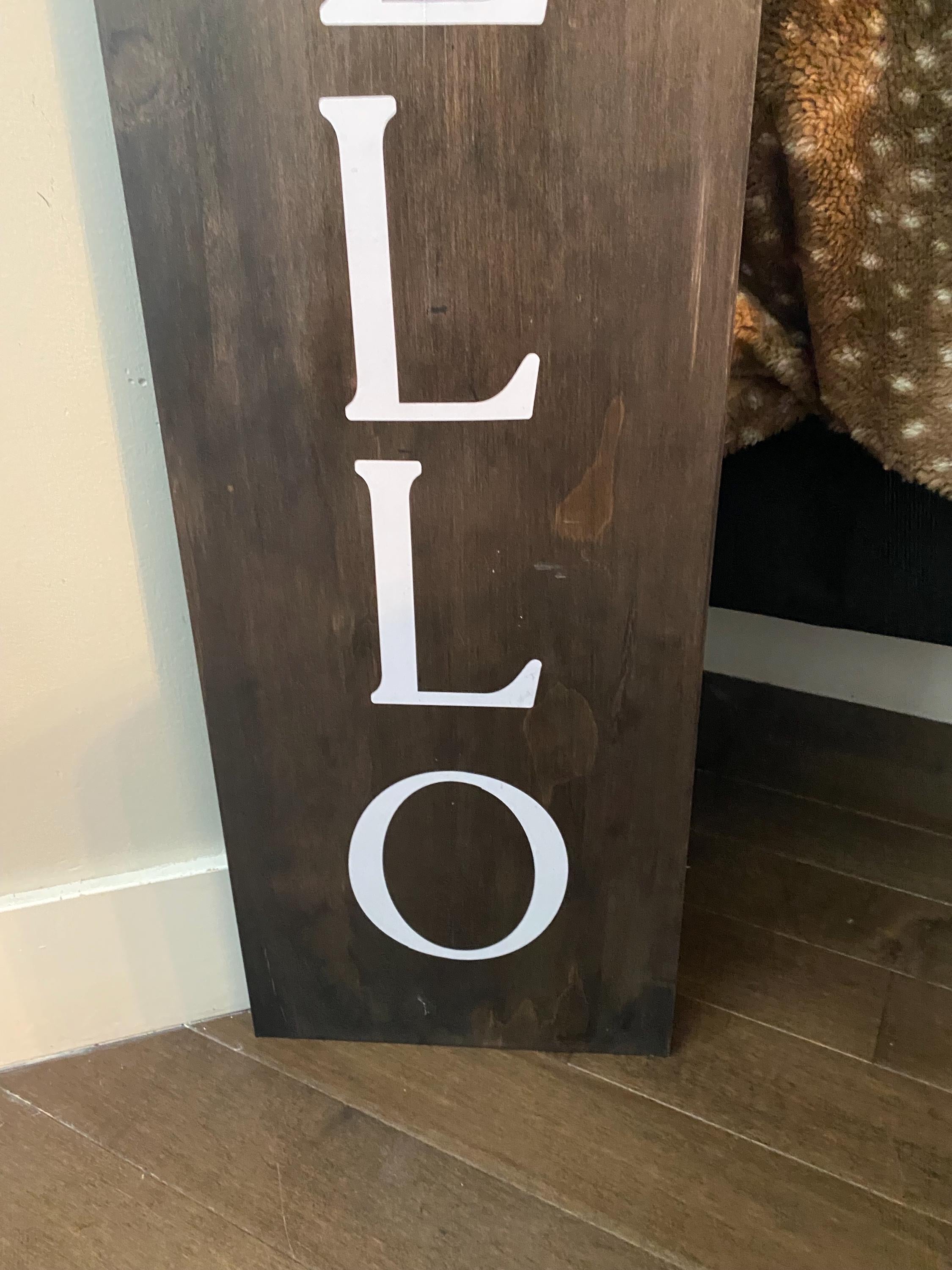 Rustic Welcome Porch Sign & Door Hanger
