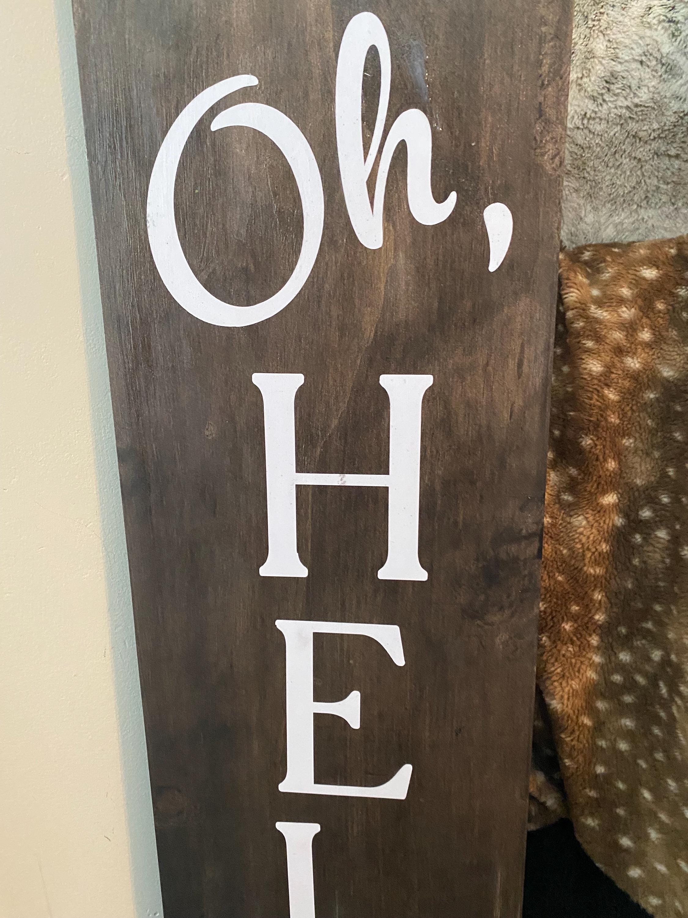 Rustic Welcome Porch Sign & Door Hanger