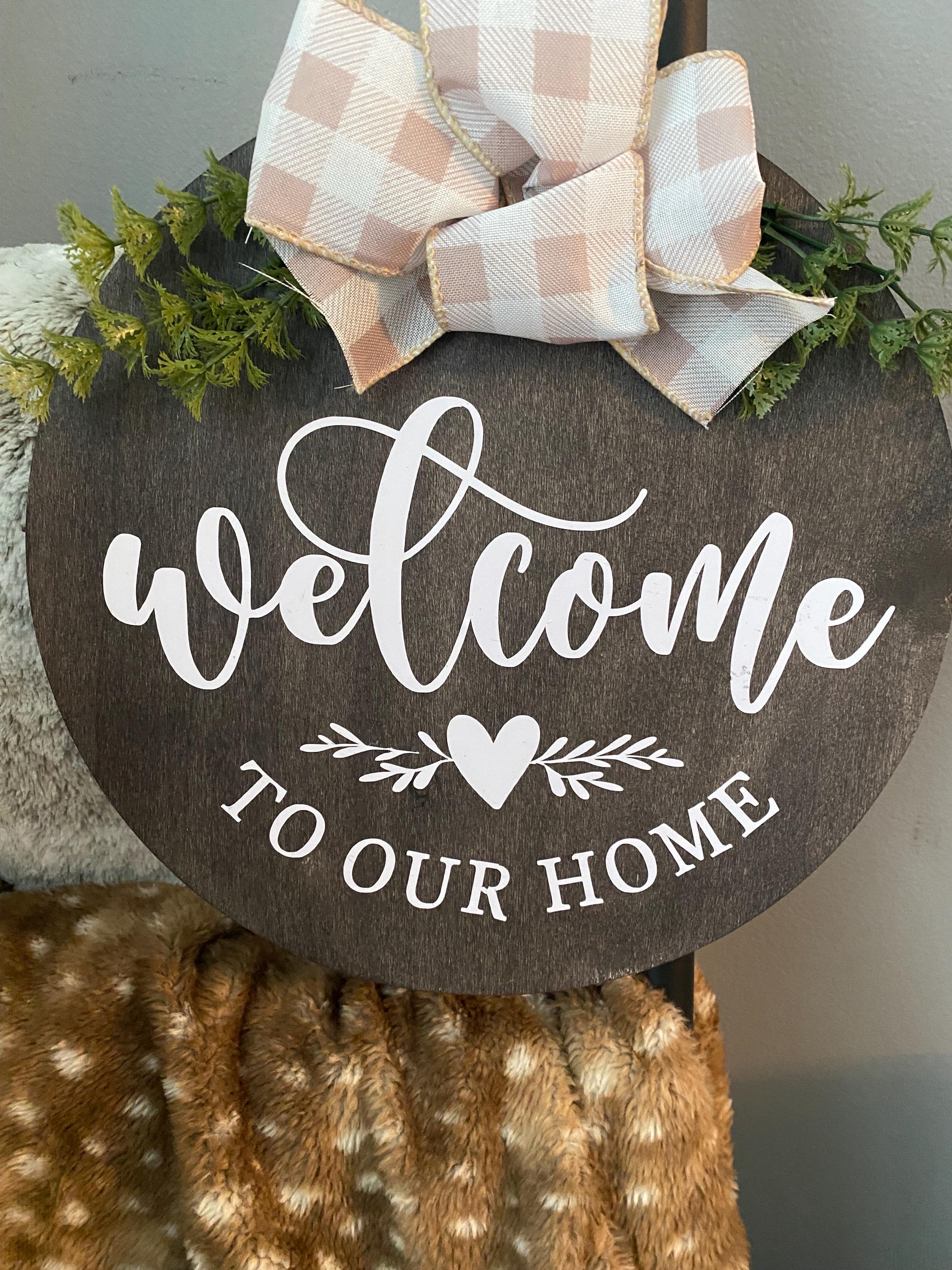 Rustic Welcome Porch Sign & Door Hanger