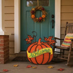 Layered Pumpkin Welcome Door Hanger