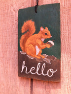 Hand Painted Welcome Sign