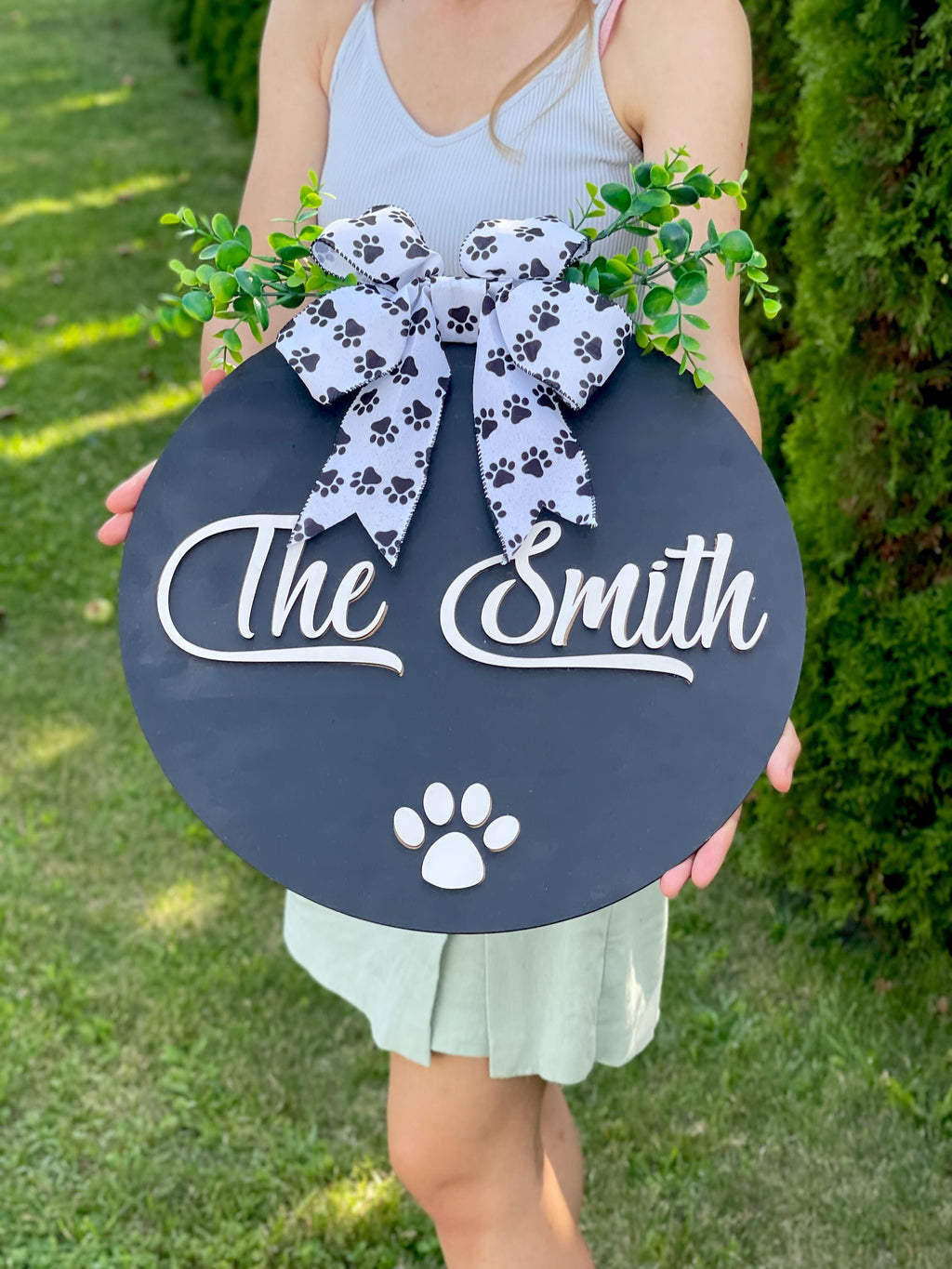 Welcome Sign Wreath Hanger Gift for family