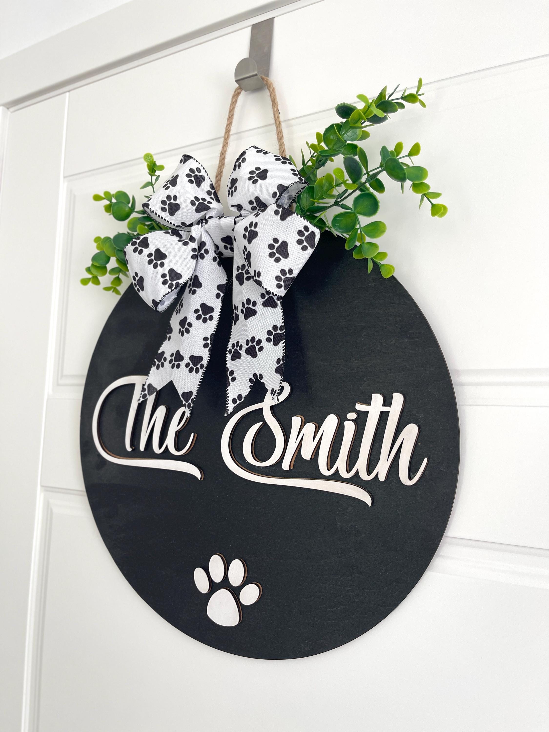 Welcome Sign Wreath Hanger Gift for family