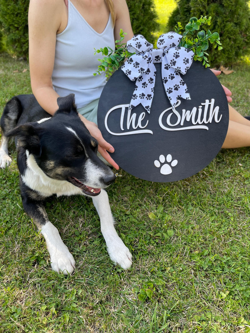 Welcome Sign Wreath Hanger Gift for family