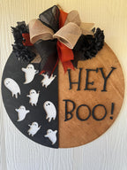 Halloween Hey Boo  wooden door hanger